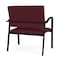 Lesro Newport Bariatric Chair Metal Frame, Black, OH Wine Upholstery NP1401 - alternate 2